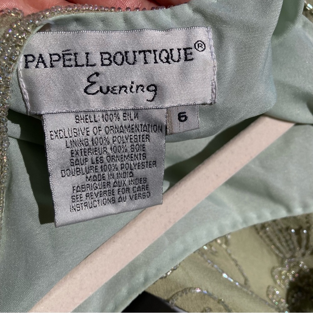 Papell Boutique evening dress/specifically a beaded /1920s-style flapper/Gatsby - Picture 10 of 16